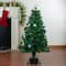 4ft. Pre-lit Fiber Optic Color Changing Artificial Potted Christmas Tree, Multicolor LED Star Lights